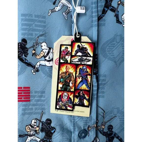 RSVLTS GI Joe Arashikage Showdown AOP Shirt Kunuflex Mens 2XL NWT